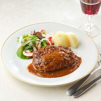 「アムール」 後藤シェフ監修 黒トリュフデミソースハンバーグ5個セット