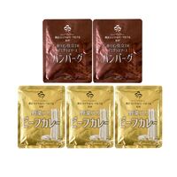 神奈川 「横浜ロイヤルパークホテル」監修 カレー＆ハンバーグセット（ビーフカレー200g×3、デミグラスソースハンバーグ180g×2）