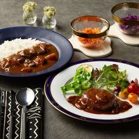 神奈川 「横浜ロイヤルパークホテル」監修 カレー＆ハンバーグセット（ビーフカレー200g×3、デミグラスソースハンバーグ180g×3）