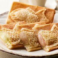 岡山 クロワッサン鯛焼き 3種ギフトセット（白あん90g×2、白桃カスタード90ｇ×2、マスカットチーズ90ｇ×2）