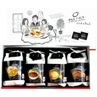 ライスフィールド ベイクドアンドフライド 4袋入 4204-072 （醤油バター・スパイシーカレー・京風七味・焦がしチーズ各1袋） / せんべい 詰め合わせ セット 送料無料
