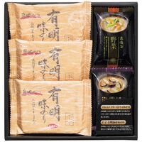 フリーズドライみそ汁＆有明のりセット NF-AON 4221-066 ((野菜、茄子各1個)、白子有明味のり3個) / 味噌汁 インスタント 詰め合わせ セット 送料無料