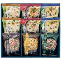 和養生にゅうめん3種と五養粥3種 9食セット 4224-024 (にゅうめん3種×各2袋、五養粥3種×各1袋)) / インスタント 詰め合わせ セット 送料無料