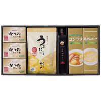 だし詰合せ Dasi-DN 4228-046 (やまやうまだし1袋、かつおだしの素3箱、長崎飛魚だし1本、コンソメ、鶏がらスープ各1箱) / だし 出汁 詰め合わせ セット 送料無料