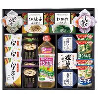 彩 味ノ蔵 食卓セット TG-E 4229-036 (白子味のり3袋、のり佃煮、しそのり佃煮各1瓶、マルコメ京懐石おみそ汁、アマノおみそ汁各2袋、ふりかけ、わかめスープ、お吸いもの、お茶漬けのり、鰹節削り各1個、ヘルシーベジオイル1本) / 味噌汁 インスタント 詰め合わせ セット 送料無料