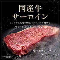 国産牛サーロインステーキ 200g×5枚 / 牛肉 ギフト 送料無料