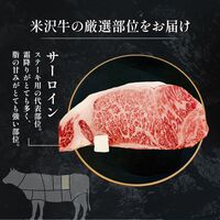 米沢牛 サーロインステーキ 180g×2枚 / 牛肉 ギフト 送料無料