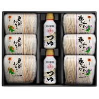 【お歳暮】岩手 「北舘製麺」 北のそばギフトセット（更科そば×3、藪そば×3）《お届け期間：11月18日～12月25日》 / 蕎麦 常温 ギフト 送料無料