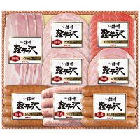 【お歳暮】長野 「信州ハム」 爽やか信州軽井沢ギフト（ハム、ベーコン、生ハム、あらびきポークウインナー×2、ハーブポークウインナー、ビアシンケン×2）《お届け期間：11月18日～12月25日》 / 冷蔵 ギフト 送料無料