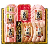 【お歳暮】「丸大食品」 王覇ハムギフト（ロースハム×2、ベーコン、生ハム肩ロース、ボンレス、ポークウィンナー2種）《お届け期間：11月18日～12月25日》 / ハム 冷蔵 ギフト 送料無料