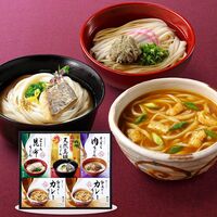 【お歳暮】奈良 「池利」 具材で楽しむ手延三輪うどん詰合せ（和風だしカレーうどん×2、(そぼろ肉うどん、天然真鯛うどん、とろろ昆布うどん)×各1）《お届け期間：11月18日～12月25日》 / うどん 常温 ギフト 送料無料