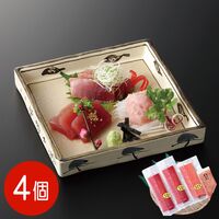 【上代厳守】国産 めばちマグロとたたきセット 4パック / まぐろ 鮪 冷凍 送料無料