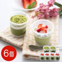 【上代厳守】京都・宇治抹茶パフェ＆ティラミスのアイス6個セット / 冷凍 送料無料