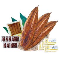 【上代厳守】特大 鹿児島県産うなぎ蒲焼とカットうなぎのセット 830g（長焼き 250g 2尾・カットうなぎ 80g×1パック) / 国産 鰻 ウナギ 冷凍 送料無料