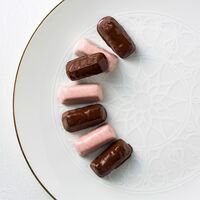 【倉入れ】「銀座千疋屋」 フルーツクランチ 2種×各4個 (ケース入数：32,ロット：1) / 常温 チョコ ギフト 送料無料