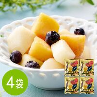 山形 「凍眠フルーツ」 ミックスフルーツ4袋セット / 国産 冷凍フルーツ 送料無料