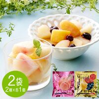 山形 「凍眠フルーツ」 2種セット（白桃、ミックスフルーツ） / 国産 冷凍フルーツ 送料無料