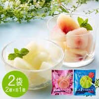 山形 「凍眠フルーツ」 2種セット（白桃、ラ・フランス） / 国産 冷凍フルーツ 送料無料
