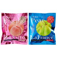 山形 「凍眠フルーツ」 2種セット（白桃、ラ・フランス） / 国産 冷凍フルーツ 送料無料