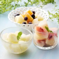 山形 「凍眠フルーツ」 3種セット（ラ・フランス、白桃、ミックスフルーツ） / 国産 冷凍フルーツ 送料無料