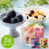 「凍眠フルーツ」 3種セット（白桃、ナガノパープル、ミックスフルーツ） / 国産 冷凍フルーツ 送料無料