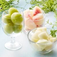 山形 「凍眠フルーツ」 3種セット（シャインマスカット、白桃、ラ・フランス） / 国産 冷凍フルーツ 送料無料