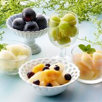 「凍眠フルーツ」 5種セット（シャインマスカット、白桃、ラ・フランス、ミックスフルーツ、ナガノパープル） / 国産 冷凍フルーツ 送料無料