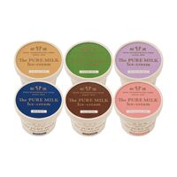 【上代厳守】千本松牧場 The PURE MILK アイスクリーム6個セット / アイス 那須高原 送料無料