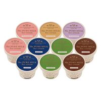 【上代厳守】千本松牧場 The PURE MILK アイスクリーム10個セット / アイス 那須高原 送料無料