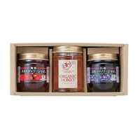 大阪 「久保養蜂園」 オーガニック蜂蜜ジャムセット 3種×各1本 / はちみつ ジャム 有機 常温 送料無料