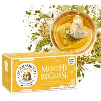 【倉入れ】LE 2 MARMOTTES ハーブティー ミント＆リコリス（30袋入）（ケース入数：10,ロット：1） / 紅茶 ティーバッグ 常温 送料無料