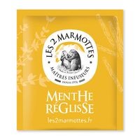 【倉入れ】LE 2 MARMOTTES ハーブティー ミント＆リコリス（30袋入）（ケース入数：10,ロット：1） / 紅茶 ティーバッグ 常温 送料無料