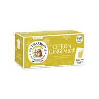 【倉入れ】LE 2 MARMOTTES ハーブティー シトロンジンジャー（30袋入）（ケース入数：10,ロット：1） / 紅茶 ティーバッグ 常温 送料無料