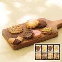 メリーチョコレート クッキーコレクション(カカオ・チョコレートチップ・ストロベリーチョコレートチップ・ジャンドゥヤ＆ホワイト・ダージリンティー各4枚・バター・リーフパイ各2枚) CC-N 1187-023 / 常温 送料無料 洋菓子 ギフト 詰め合わせ セット