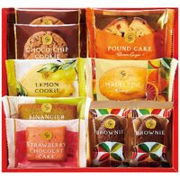 ひととえ スイーツファクトリー(オレンジマドレーヌ・ピスタチオフィナンシェ・ケーキ(ストロベリーショコラ・ブラウンシュガーパウンド)各1個・ブラウニー2個・クッキー(チョコチップ2個・レモン1個)) SFC-10 1190-018 / 常温 送料無料 ギフト 詰め合わせ セット