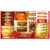 ひととえ スイーツファクトリー(オレンジマドレーヌ・ピスタチオフィナンシェ各2個・ブラウニー3個・ケーキ(ストロベリーショコラ3個・ブラウンシュガーパウンド・アーモンドキャラメル各1個)・クッキー(チョコチップ・レモン各4個)) SFC-20 1190-032 / 常温 送料無料 ギフト 詰め合わせ セット