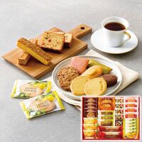 ひととえ スイーツファクトリー(オレンジマドレーヌ・ピスタチオフィナンシェ各3個・ブラウニー4個・ケーキ(ストロベリーショコラ4個・ブラウンシュガーパウンド・アーモンドキャラメル各2個)・クッキー(チョコチップ・レモン各5個)) SFC-30 1190-056 / 常温 送料無料 ギフト 詰め合わせ セット