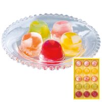 ひととえ ピッコロドルチェ(ピーチ＆グレープフルーツ・アップル＆パイン・マンゴー＆ライチ・レモン＆ライム・カシス＆ストロベリー各3個) PDB-15 1191-060 / 常温 送料無料 ゼリー ギフト 詰め合わせ セット