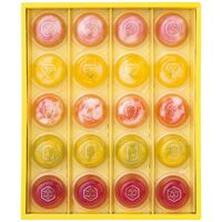 ひととえ ピッコロドルチェ(ピーチ＆グレープフルーツ・アップル＆パイン・マンゴー＆ライチ・レモン＆ライム・カシス＆ストロベリー各4個) PDB-20 1191-072 / 常温 送料無料 ゼリー ギフト 詰め合わせ セット