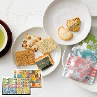 赤坂柿山 あ・ら・かしこ(ひとくち慶長(醤油・青海苔各7枚)・ひとくち豆柿・ひとくち海苔巻各6枚・古乃端(海老・胡麻各6粒)) AL-30 1195-032 / 常温 送料無料 おかき ギフト 詰め合わせ セット