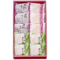 河内駿河屋 銘菓撰(栗・桃山各3個・かすてら4個) MK-10 1200-011 / 常温 送料無料 まんじゅう 饅頭 ギフト 詰め合わせ セット