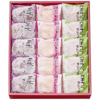 河内駿河屋 銘菓撰(栗・桃山・かすてら各5個) MK-15 1200-023 / 常温 送料無料 まんじゅう 饅頭 ギフト 詰め合わせ セット