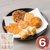 KOMETE KOMETESENBEI 米菓詰合せ6袋入 1201-049 / 常温 送料無料 おかき ギフト 詰め合わせ セット