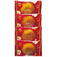 ひととえ 果実たっぷり ふじ林檎ケーキ 4個 RCB-5 1206-063 / 常温 送料無料 洋菓子 フルーツケーキ ギフト 詰め合わせ セット