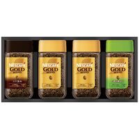 ネスカフェ プレミアムレギュラーソリュブルコーヒーギフトセット(ゴールドブレンド2瓶・ゴールドブレンドコク深め・ゴールドブレンド香り華やぐ各1瓶・各80g) N45-A 1213-020 / 常温 送料無料 コーヒー ギフト 詰め合わせ セット