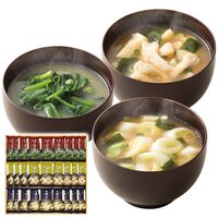 美味心 フリーズドライ味噌汁ギフト(油あげ・ほうれん草・長ねぎ各9個) TK-COS 1218-056 / 常温 送料無料 みそ汁 セット