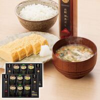 フリーズドライみそ汁＆飛魚だしセット（マルコメ京懐石(野菜・きのこ・長ねぎ各4個)・長崎飛魚だし200ml×4本） FDA-50 1219-058 / 常温 送料無料 味噌汁 セット