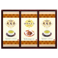 黒糖かりんとうと天竜茶詰合せ（黒糖かりんとう15g×2、煎茶ティーバッグ(2g×8)×2） / ケーキ 緑茶 抹茶 常温 送料無料
