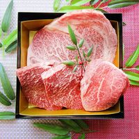 香川 オリーブ牛＆豚の食べ比べ ステーキ＆スライス2段重箱 / 冷凍 送料無料