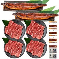 香川 オリーブ牛バラ焼肉＆うなぎ蒲焼セット（バラ250g×4、蒲焼140g×2本） / 冷凍 送料無料